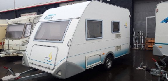 3 PERSOONS STAPELBED CARAVAN BJ 2001 EIFELLAND 350 MET NETTE VOORTENT - 2