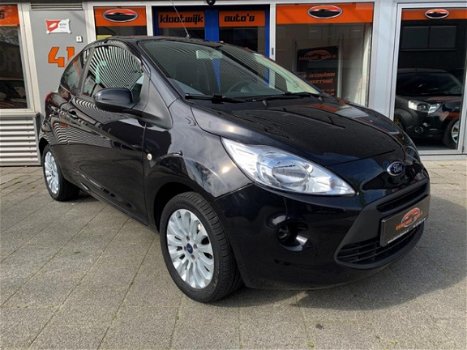 Ford Ka - 1.2 Cool&Sound Airco LM Zwart Dealer Onderhouden - 1