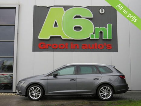 Seat Leon ST - 1.6 TDI Ecomotive Lease Sport Trekhaak Leder/Alcantara LED Koplampen Navi Clima PDC - 1