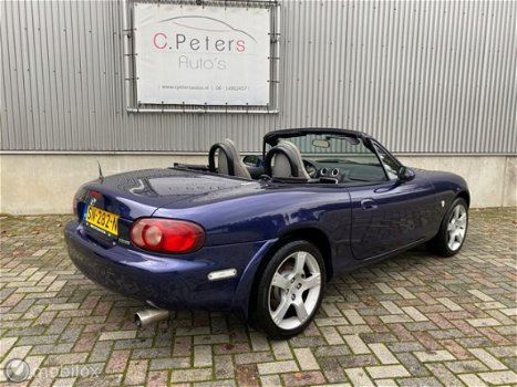 Mazda MX-5 - 1.6i Twins Silver Blues 2003 Cabriolet / Leer / NAP - 1