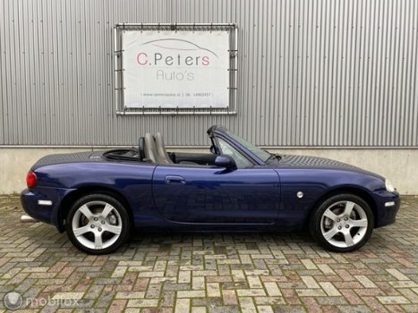 Mazda MX-5 - 1.6i Twins Silver Blues 2003 Cabriolet / Leer / NAP - 1