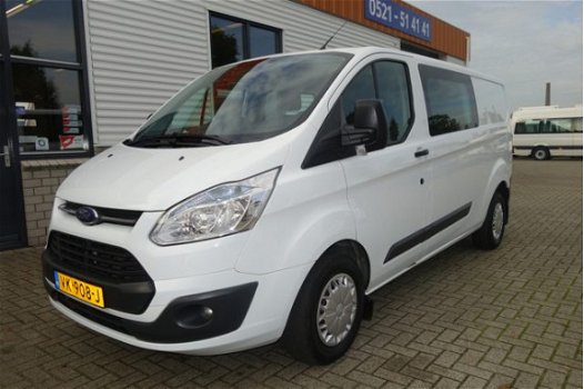 Ford Transit Custom - 290 2.2 TDCI L2H1 Trend DC 5 persoons / lease € 244 / airco / cruise / trekhaa - 1