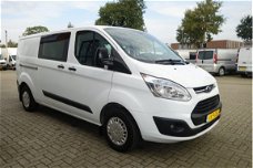 Ford Transit Custom - 290 2.2 TDCI L2H1 Trend DC 5 persoons / lease € 244 / airco / cruise / trekhaa