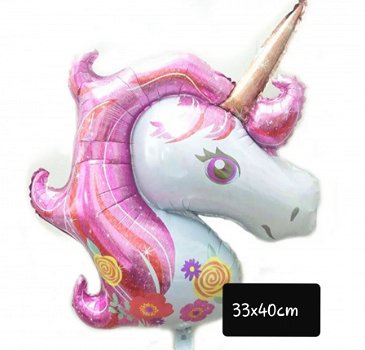 Folie ballon ** Unicorn ** Roze - 1