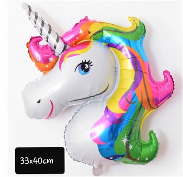 Folie ballon ** Unicorn ** Regenboog - 1