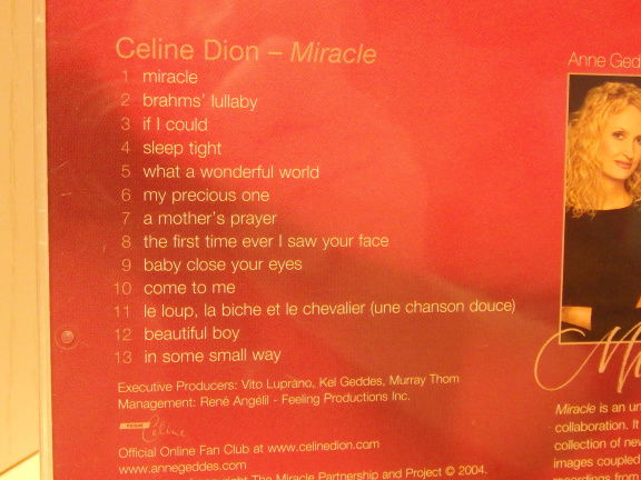 CD - Celine Dion - Anne Geddes - Miracle.. - Afbeelding 2