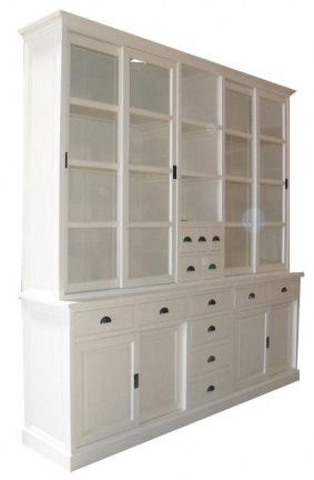 Winkelkast Collum wit - wit 250 x 50/40 x 260cm - nr. 1