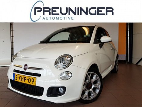 Fiat 500 - 0.9 TwinAir T 500S | Navi - Airco - Parkeer sens | - 1