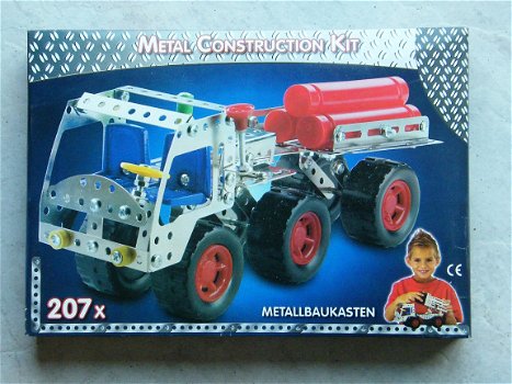 Metalen constructie speelgoed 207 stuks vrachtwagen - 1
