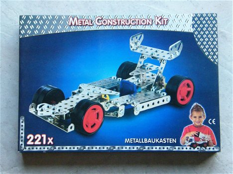 Metalen constructie speelgoed 221 stuks racewagen - 1