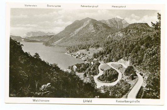 V014 Urfeld Kesselbergstrasse Walcensee / Duitsland - 1