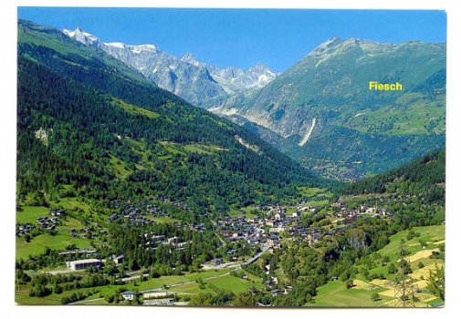 V018 Fiesch wannenhorn Finsteraarhorn Wallis / Zwitserland - 1