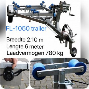 FL-1050 boottrailer NIEUW uit voorraad leverbaar - 1