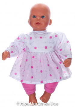Chou Chou 48 cm 2 dlg. Setje Roze/wit
