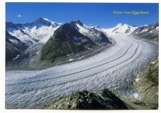 V031 Eggishorn Wallis Grosser Aletschgletser Dreieckhorn Jungfrau Monch und Eiger / Zwitserland