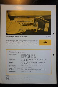 Antieke PHILIPS AUTORADIO 22RP463 1966 (D245) - 3