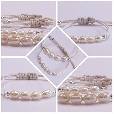 Mama en dochter armband: "Pearls of Love".