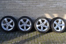 Te Koop : 4 Alu Velgen met winterband BMW318 D