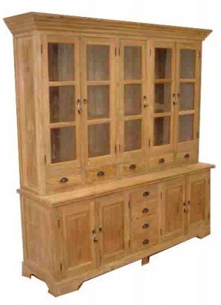 Buffetkast Goor teak onbehandeld 200 x 50/40 x 220cm - nr. 1