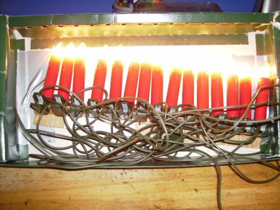 Kerstboom kaarjes, rood, elektra, jaren 70, vintage - Afbeelding 4