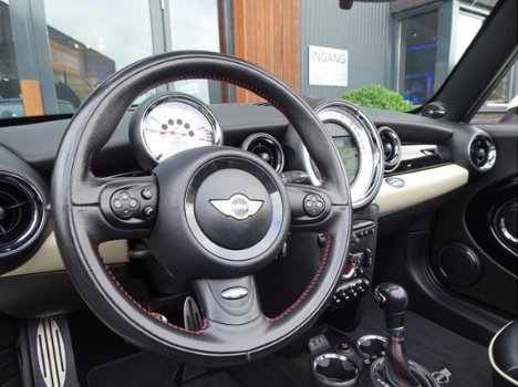 Mini Mini Cabrio - 1.6 Cooper S aut 184pk Jcw packet/leer/navi/Top - 1