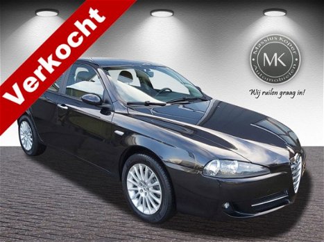 Alfa Romeo 147 - 1.6 T.Spark Business, 5 Deurs, Airco, Cognac Leder, Stoelverwarmig, Slechts 111.300 - 1