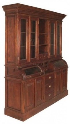 Buffetkast Bastiaan teak koloniaal 200 x 50/30 x 210cm - nr. 1