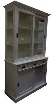 Buffetkast Herveld wit - wit 120 x 50/40 x 220cm - nr. 1