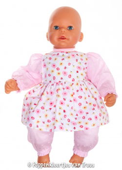 Chou Chou 48 cm 2 dlg. Roze setje