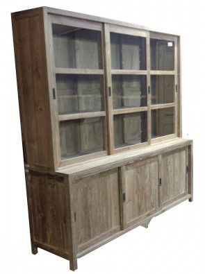Winkelkast Hoogeveen teak strak 200 x 50/40 x 220cm - nr. 1