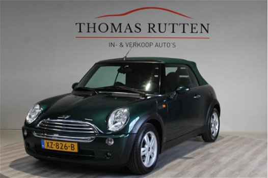 Mini Mini Cabrio - 1.6 Cooper 2006/ Electrische Kap/ LM/ Half leder/ Elek ramen + Spiegels/ Radio cd - 1