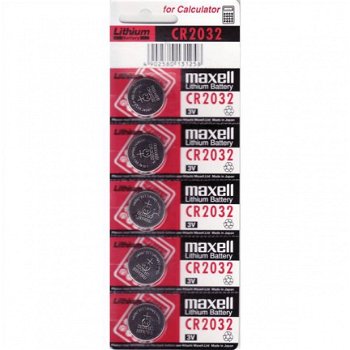 CR 2032 Lithium Batterij Maxell - 3V - 5 stuks - 1