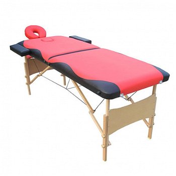 massagetafel zwart rood nieuw gratis levering 2j garantie - 4