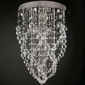 Lamp plafondlamp kristal nieuw gratis levering 2j garantie - 1