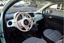 Fiat 500 - 1.2 Lounge, Pano dak, Airco/Clima, Mint groen , Leuke auto