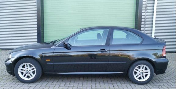 BMW 3-serie Compact - 1.8 316 TI 2003 Zwart NIEUWE APK*AIRCO*CRUISE - 1