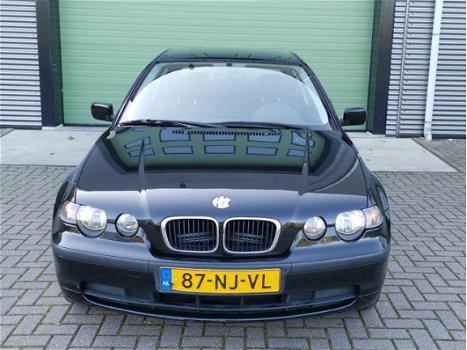 BMW 3-serie Compact - 1.8 316 TI 2003 Zwart NIEUWE APK*AIRCO*CRUISE - 1