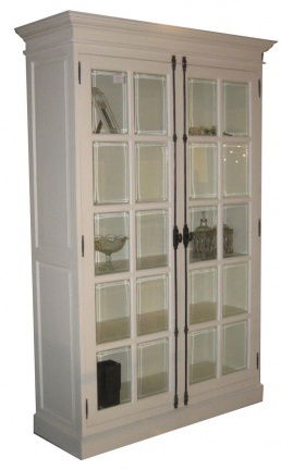 Kabinetskast Wilp wit 140 x 50 x 220cm espagnoletsluiting - nr. 1