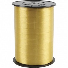 Cadeau lint krullint glanzend goud 10mm 250 meter goedkoop