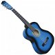 4/4 akoestische gitaar blauw nieuw gratis levering 2j garantie - 3 - Thumbnail