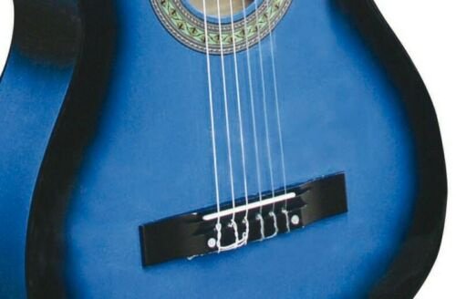 4/4 akoestische gitaar blauw nieuw gratis levering 2j garantie - 6