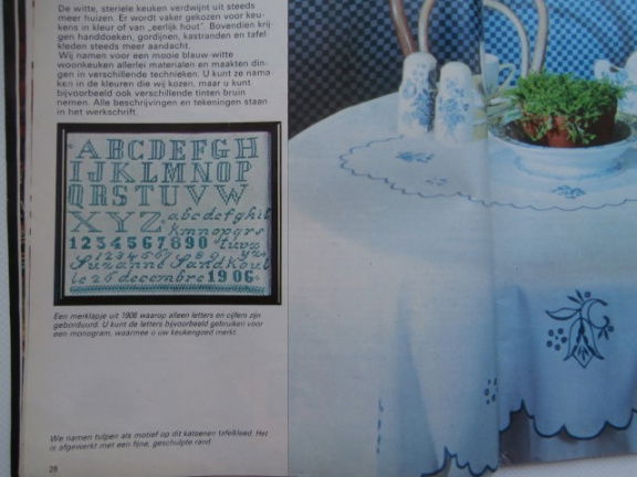 Ariadne nr 9, september 1977 + borduurpatroon 2 antieke merklappen - Afbeelding 5