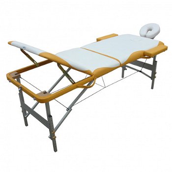 massagetafel wit geel nieuw gratis verzending 2j garantie - 4