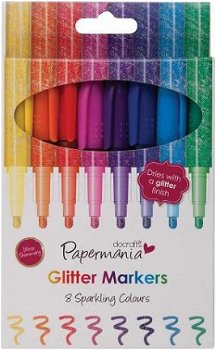 Glitter Markers 8 Sparkling Colours PMA8511004 - 1