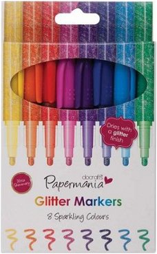 Glitter Markers 8 Sparkling Colours PMA8511004