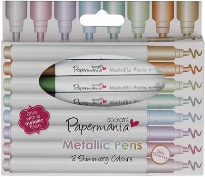 Metallic Pens 8 Shimmery Colours PMA8511005 - 1