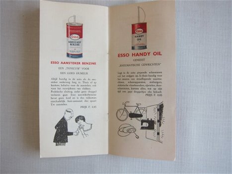 Antiek ESSO Olieproducten folder (1957) - 1