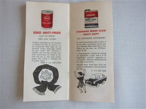 Antiek ESSO Olieproducten folder (1957) - 2