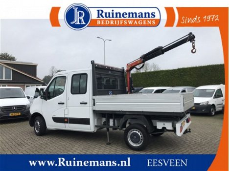 Opel Movano - 2.3 CDTi 126 PK / PICK UP / 1e EIG. / PALFINGER KRAAN / 7 PERS. DUBBEL CABINE / TREKHA - 1