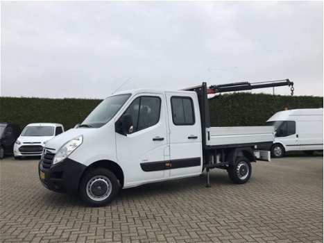 Opel Movano - 2.3 CDTi 126 PK / PICK UP / 1e EIG. / PALFINGER KRAAN / 7 PERS. DUBBEL CABINE / TREKHA - 1